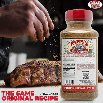 Pappy'S Choice Seasonings - Original. Perfect for Bbq and Smoked Brisket, Steak, Beef, Chicken, Fajita, Hogs, Rib, Seafood, Bagel, Popcorn, Jerk, Pizza and More.