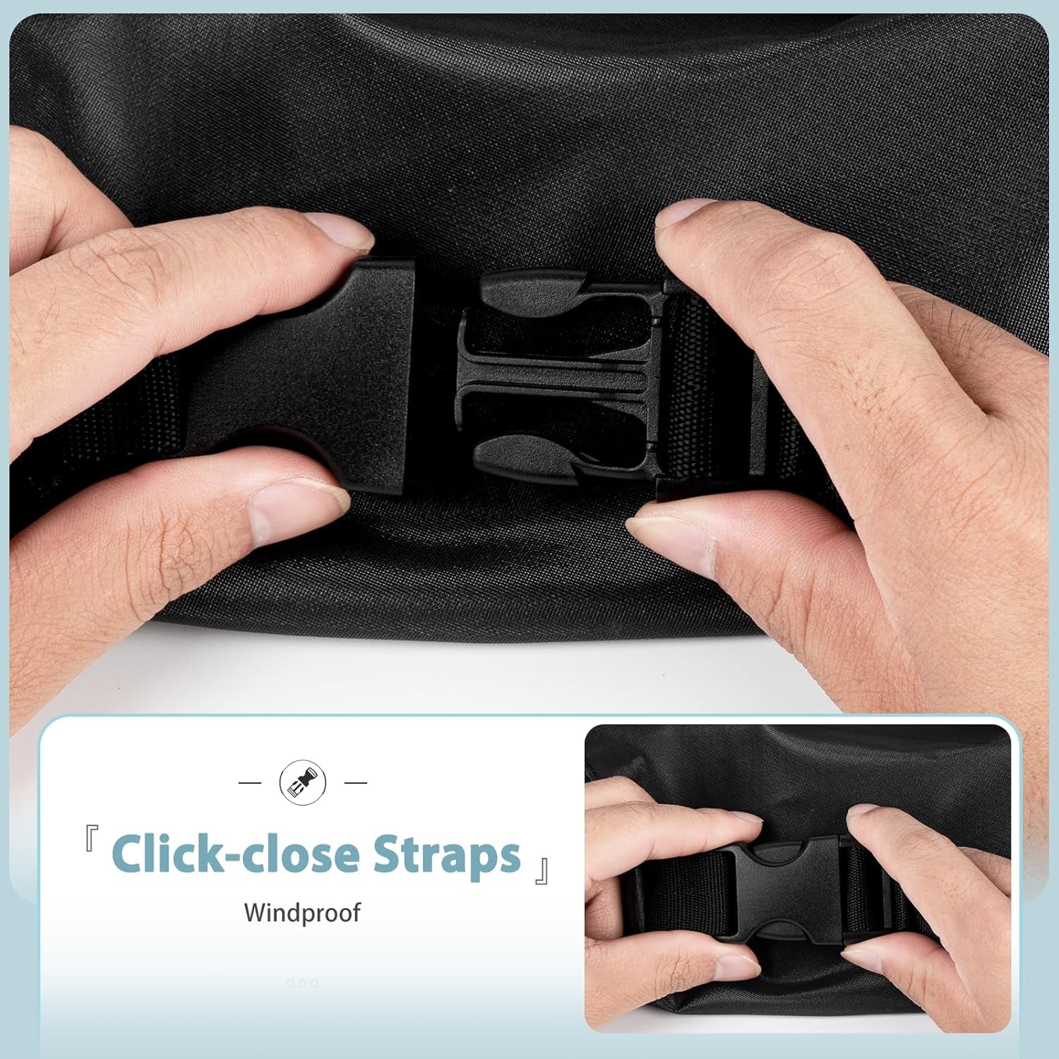 Griddle Cover for Blackstone 28 Inch Culinary Series, Heavy Duty Waterproof 5472 Flat Top Gas Grill Cover with Large Air Vent, Click-Close Straps, Handle and Zipper, Black