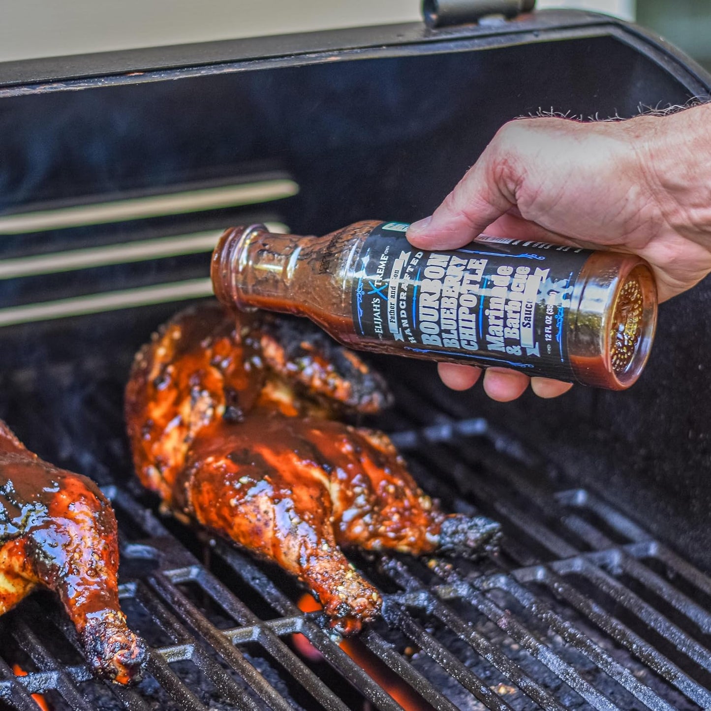 Elijah'S Xtreme BBQ Bundle: Beer Bacon Maple BBQ Sauce and Bourbon Blueberry Chipotle Barbecue Sauce - Unique Twist on Traditional BBQ Sauces, Perfect for Grilling, Dipping & Marinading (12Oz Bottles)