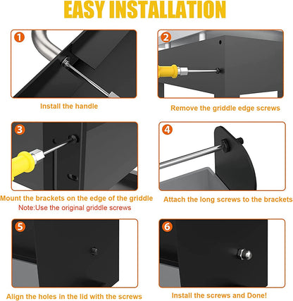 Hinged Lid for Blackstone Griddle 36 Inch, Hard Cover Lid for Blackstone, Blackstone Griddle 36 Inch Accessories