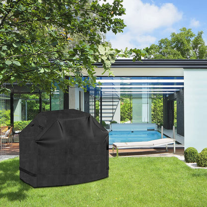 EPESTOEC Grill Cover, 58 Inch Black Grill Cover for Outdoor Grill,Bbq Cover, Waterproof & UV Resistant, Gas Grill Cover, Convenient Durable Ripstop, for Weber, Char Broil, Nexgrill and More Grills