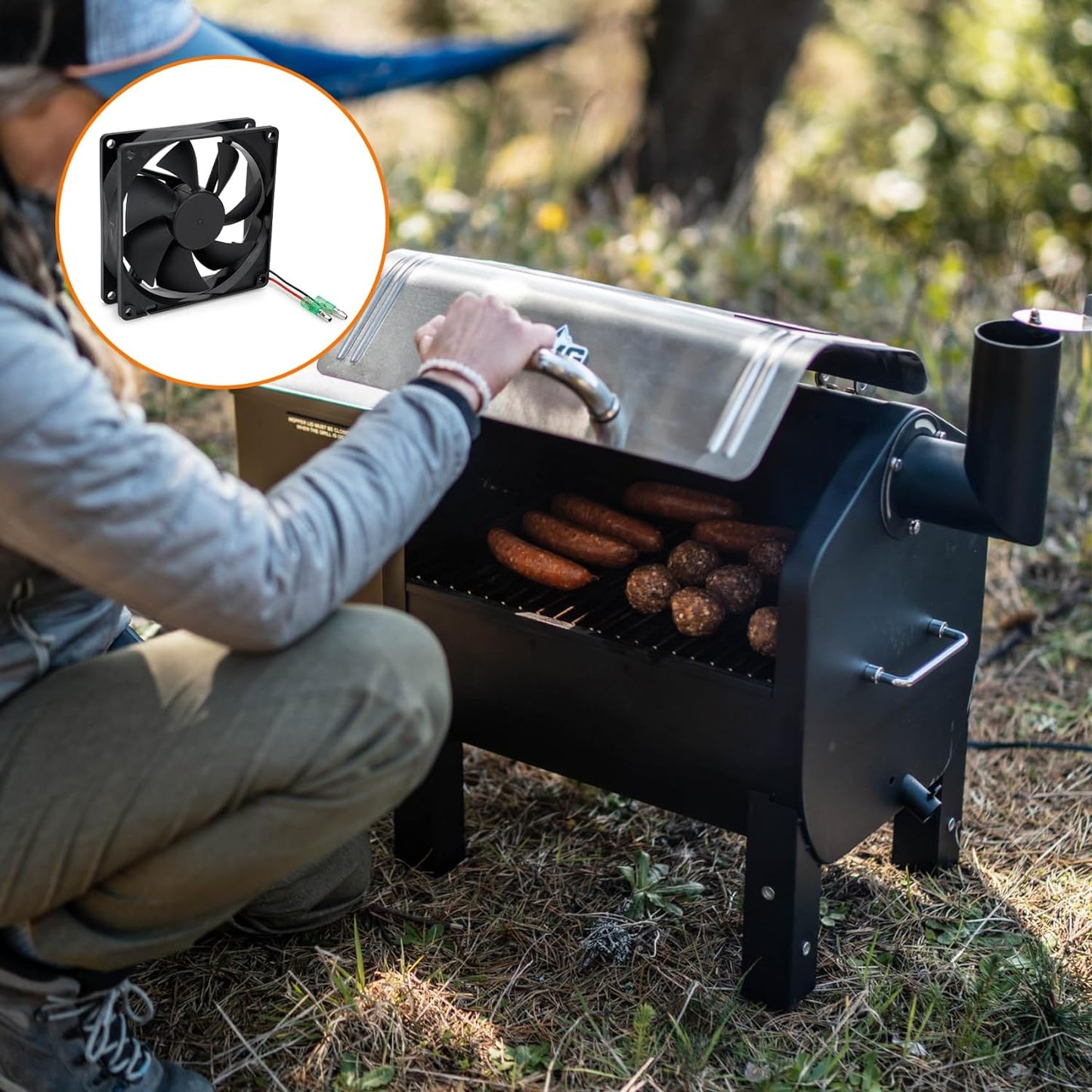 Stanbroil Fan Replacement Kit for Green Mountain Davy Crockett and Trek Wood Pellet Grill