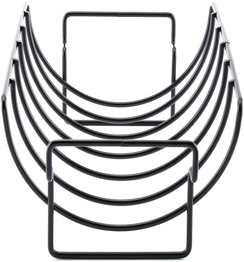 KUNANG BBQ Rib Racks for Smoking,Turkey Roasting Rack Roast Rack Dual Purpose Fit for Smoker,Oven and Grill