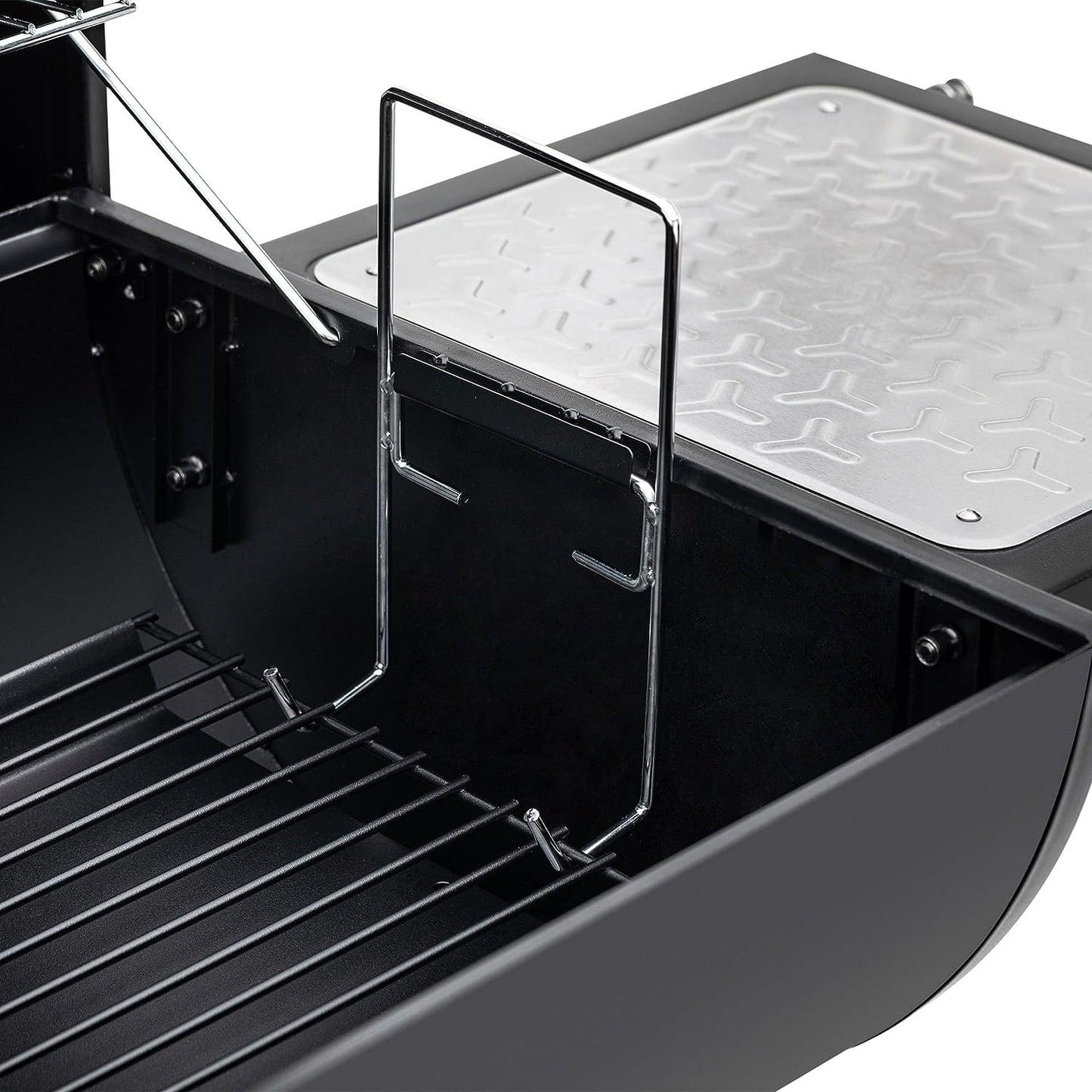 CC1830M 30-Inch Barrel Charcoal Grill with Offset Smoker, 811 Square Inches, Outdoor Backyard, Patio and Parties, Black, Large