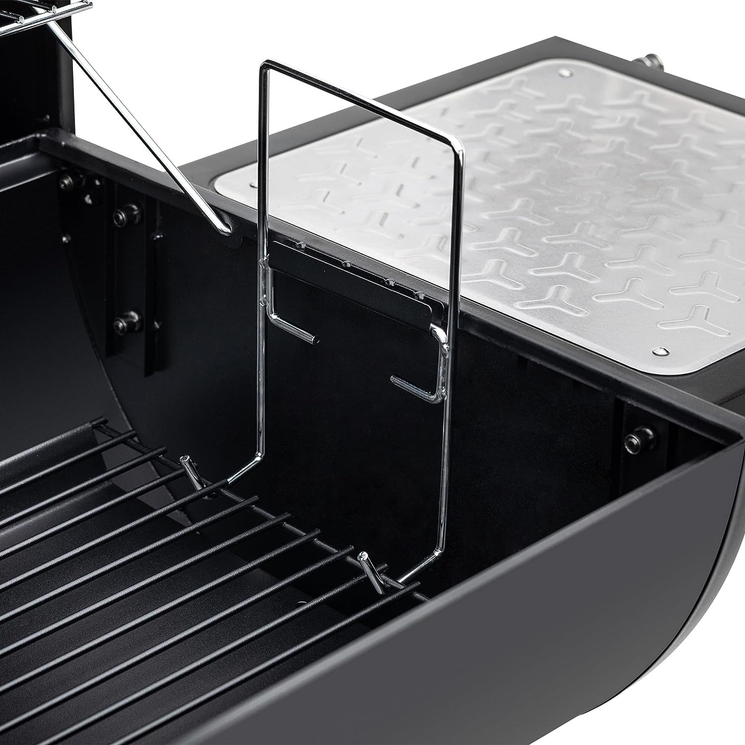 CC1830M 30-Inch Barrel Charcoal Grill with Offset Smoker, 811 Square Inches, Outdoor Backyard, Patio and Parties, Black, Large