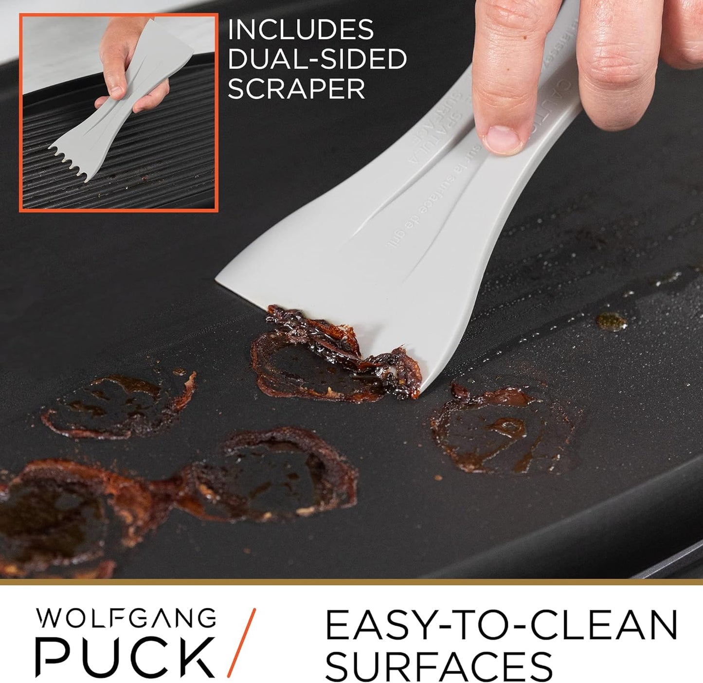 XL Reversible Grill Griddle, Oversized Removable Cooking Plate, Nonstick Coating, Dishwasher Safe, Heats up to 400ºf, Stay Cool Handles