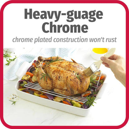 BRADSHAW INTERNATIONAL 23803 Chrome Adjustable Roast Rack