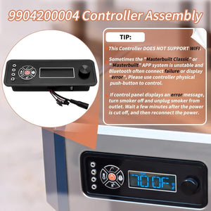 9904200004 Controller Compatible with Masterbuilt Gravity Series 1050 Digital Charcoal Grill + Smokers, Digital Control Panel (Non-Wifi) for Model: MB20041220, MB20041320 Replacement Part