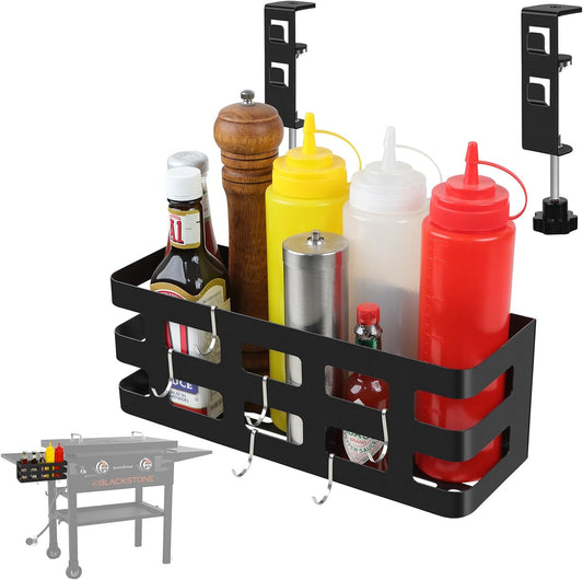 Griddle Caddy for 28"/36" Blackstone Griddles/Prep Cart Space-Saving Grill Caddy No-Punch Installation of Blackstone Griddle Accessories Blackstone Griddle Caddy Is Compatible with Any Countertop