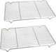 Baking Rack Cooking Rack Set of 2-16.6''X11.6'', P&P CHEF Stainless Steel Wire Cooling Drying Roasting Rack, Fits Half Sheet Cookie Pans, Commercial Quality, Oven & Dishwasher Safe