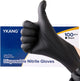 Black Disposable Nitrile Gloves,Latex Free Disposable Gloves 100 Pcs,Food Safe Food Prep Cooking Gloves
