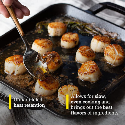 Cast Iron Chef Collection Square Grill Pan, Pre-Seasoned - 11 In