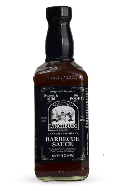 Historic Lynchburg Tennessee Whiskey Sweet and Mild Barbecue Sauce 86 Poof, Gluten Free, No MSG, Flavored with Jack Daniel Whiskey