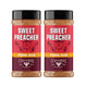 Fire & Smoke Society Sweet Preacher Pork Rub | BBQ Seasoning for Smoking and Grilling Meat | Pulled Pork Ribs Chops, Poultry, Chicken, Beef, Dry BBQ Rubs and Spices | Brown Sugar, Red Spices & Herbs | 11.9 Oz (2-Pack)