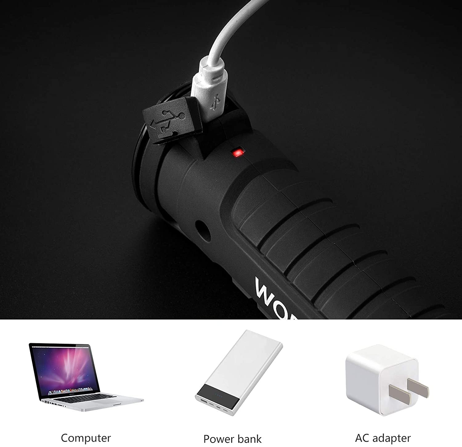 Tool Gifts for Men 2Pack Rechargeable LED Work Lights with Magnetic Base, 360° Rotation,Versatile Lighting for Repairs, Outdoors,Handyman Tools,Ideal Christmas Addition for Men