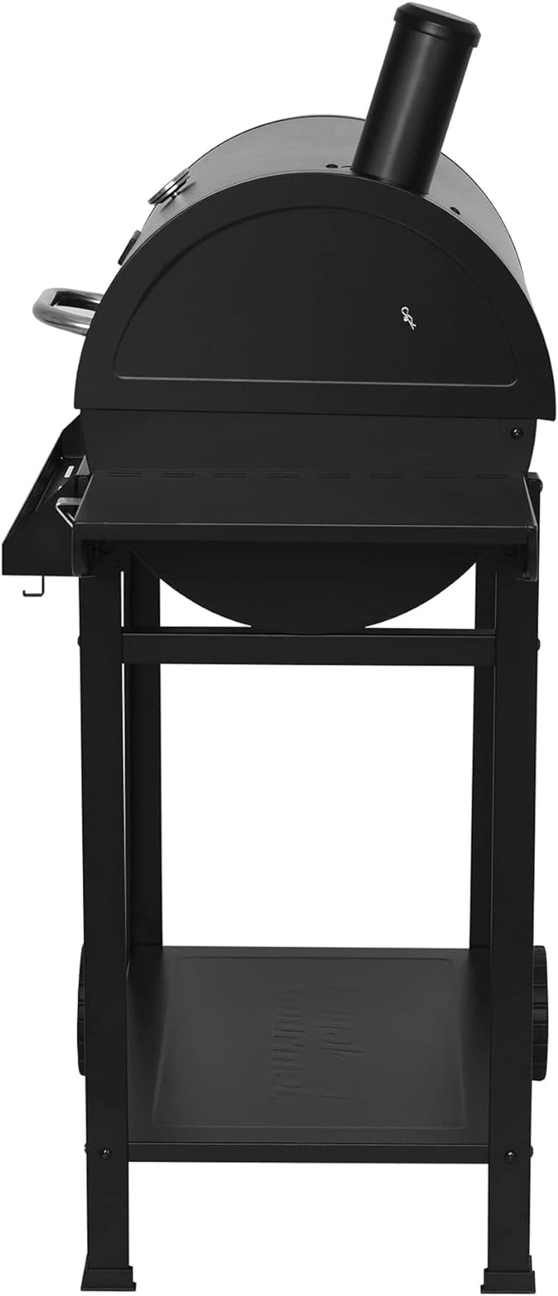 CC1830T 30-Inch Barrel Charcoal Grill with Front Storage Basket, Outdoor Backyard BBQ Party Cooking Grill with 627 Sq. In. Cooking Area, Black