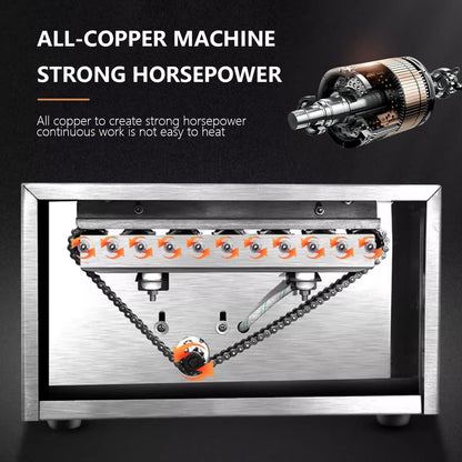 1670W Hot Dog Roller Machine/Sausage Grill with Dust Cover,Stainless Steel 11 Rollers 30 Hot Dog Roller Grill Cooker Machine with Dual Temp Control and LED Light/Detachable Drip Tray