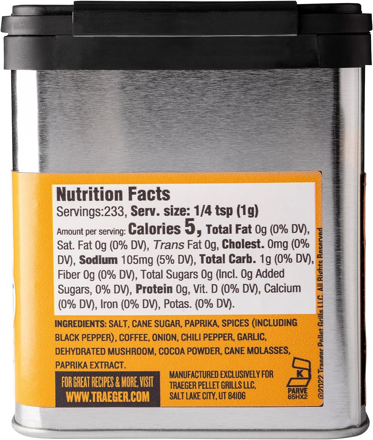 Grills SPC172 Coffee Rub with Coffee and Black Pepper & SPC174  Rub with Garlic & Chili Pepper