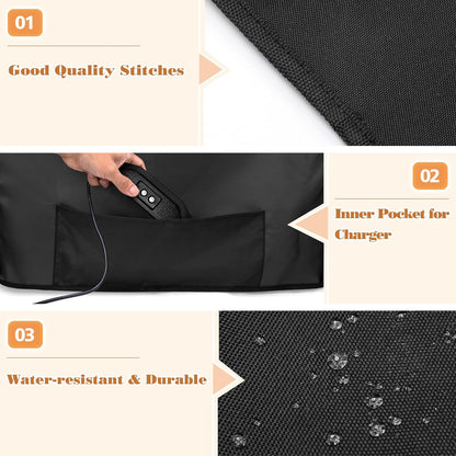 Grill Cover Compatible with Ninja OG701 OG751 Woodfire Grill, BBQ Grill Accessories Bag with Handle & Inner Pocket, Compatible with Ninja OG700 Series Outdoor 7-In-1 Grill Smoker, Cover Only