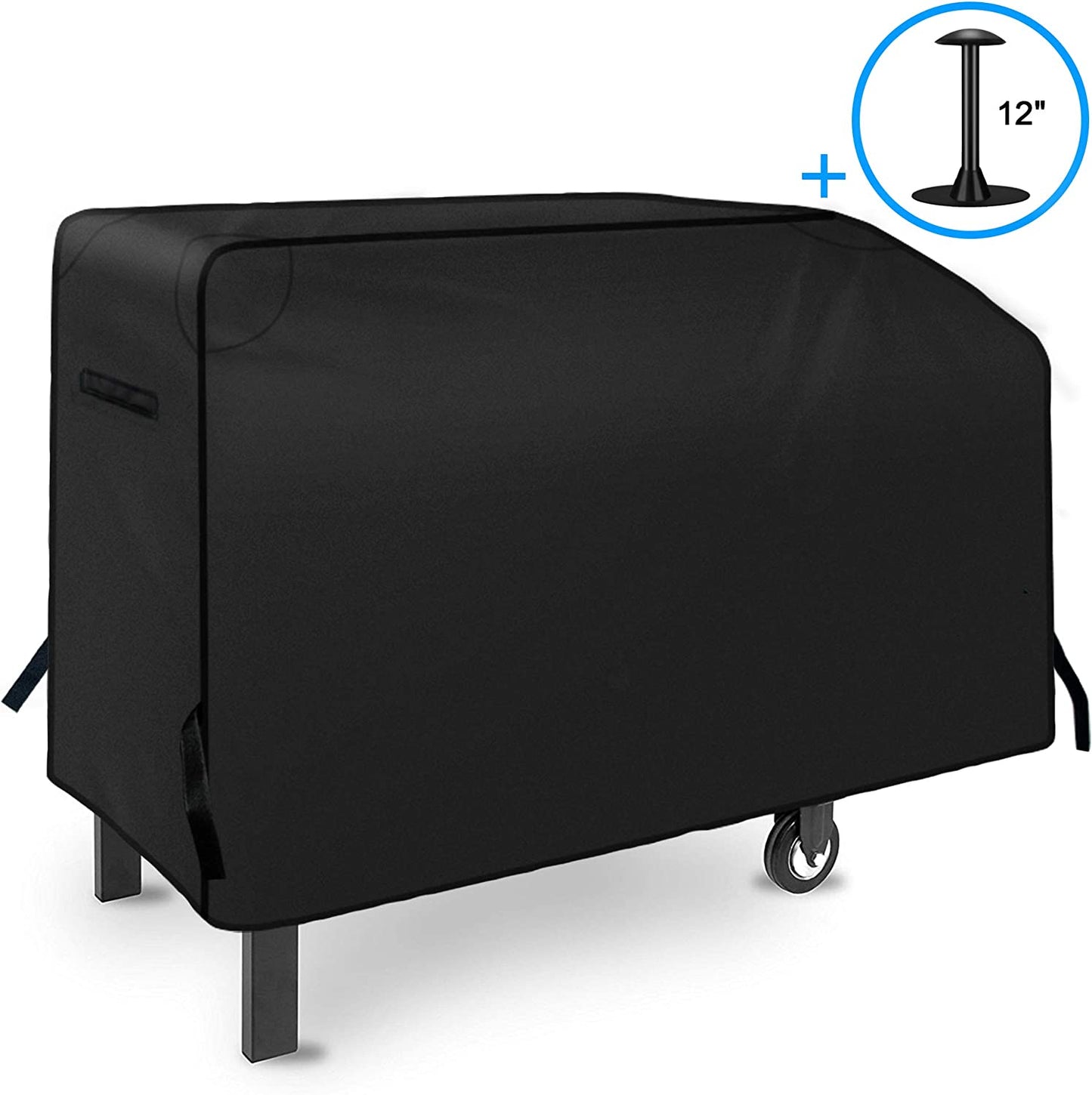 NEXCOVER 28 Inch Griddle Cover | for Blackstone 28 Inch 2 Burner Griddle Cooking Station | Waterproof Heavy Duty Gas Grill Cover | 600D Polyester Anti-Uv Canvas Flat Top BBQ Cover with Support Pole.