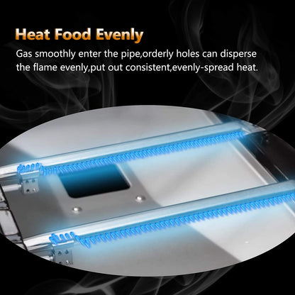 Professional Title: "High-Quality Replacement Parts for Nexgrill 6 Burner Gas Grills - Burner Tubes, Grill Ignitors, and Flame Tamers - Compatible with Nexgrill 720-0882A, 720-0896, and 720-0925 Models - Pack of 6"