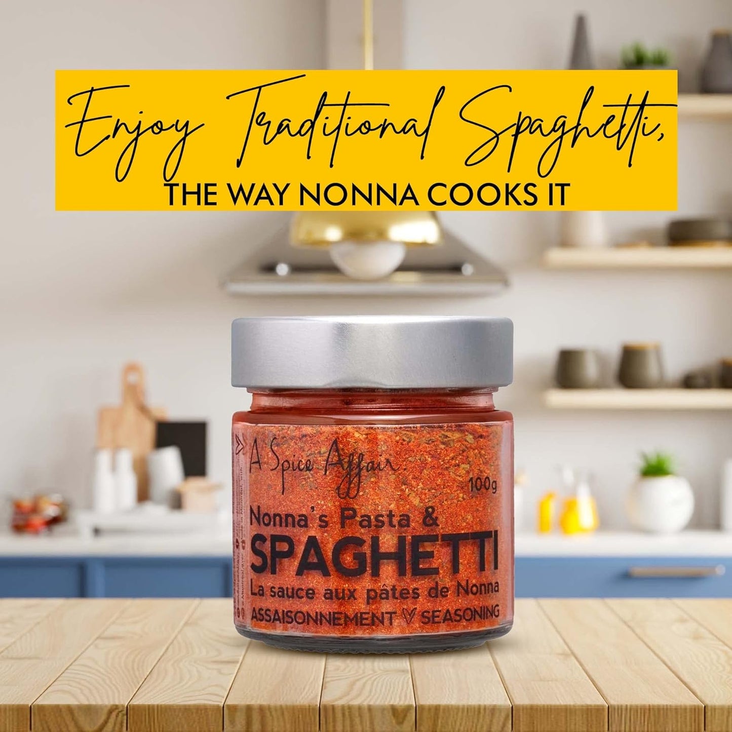 Spaghetti Nonna'S Seasoning a Spice Affair. 100G (3.5 Oz) Jar