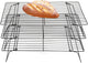 SCDGRW 3-Tier Stackable Cooling Racks, Stainless Steel Wire Rack Baking Rack Oven Rack Cookie Rack Oven Safe, Rust-Resistant Non-Stick Cooling Grilling for Baking, Cooking, Roasting 15”X 10"