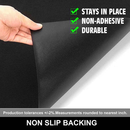 under Grill Mat, 40 X 60 Inches Absorbent Oil Pad Protects Decks and Patios, Reusable and Waterproof, Black