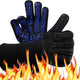 BBQ Oven Glove - Grilling Gloves Heat and Flame Protection Resistant 1472℉ Silicone Non - Extended Wrist for Additional Safety - Ideal for Outdoor Cooking, Grilling, Barbeque - Women/Men Dad for Gifts