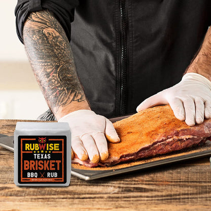 Texas Style Brisket Rub & Pork Rub by Rubwise | BBQ Rub & Spices for Smoking & Grilling | Dry Rubs | Great on Brisket, Steaks, Ribs, Burgers, Chops, Pork Butt, Tenderloin & More (1Lb Each)