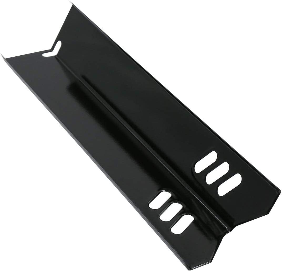 15 Inch Porcelain Grill Heat Shields Replacment for Dyna-Glo DGF510SBP, DGF493BNP, Set of 4 Barbeque Grill Heat Plates for Backyard Grill Replacement Parts BY15-101-001-02, BY13-101-001-13, GBC1460W