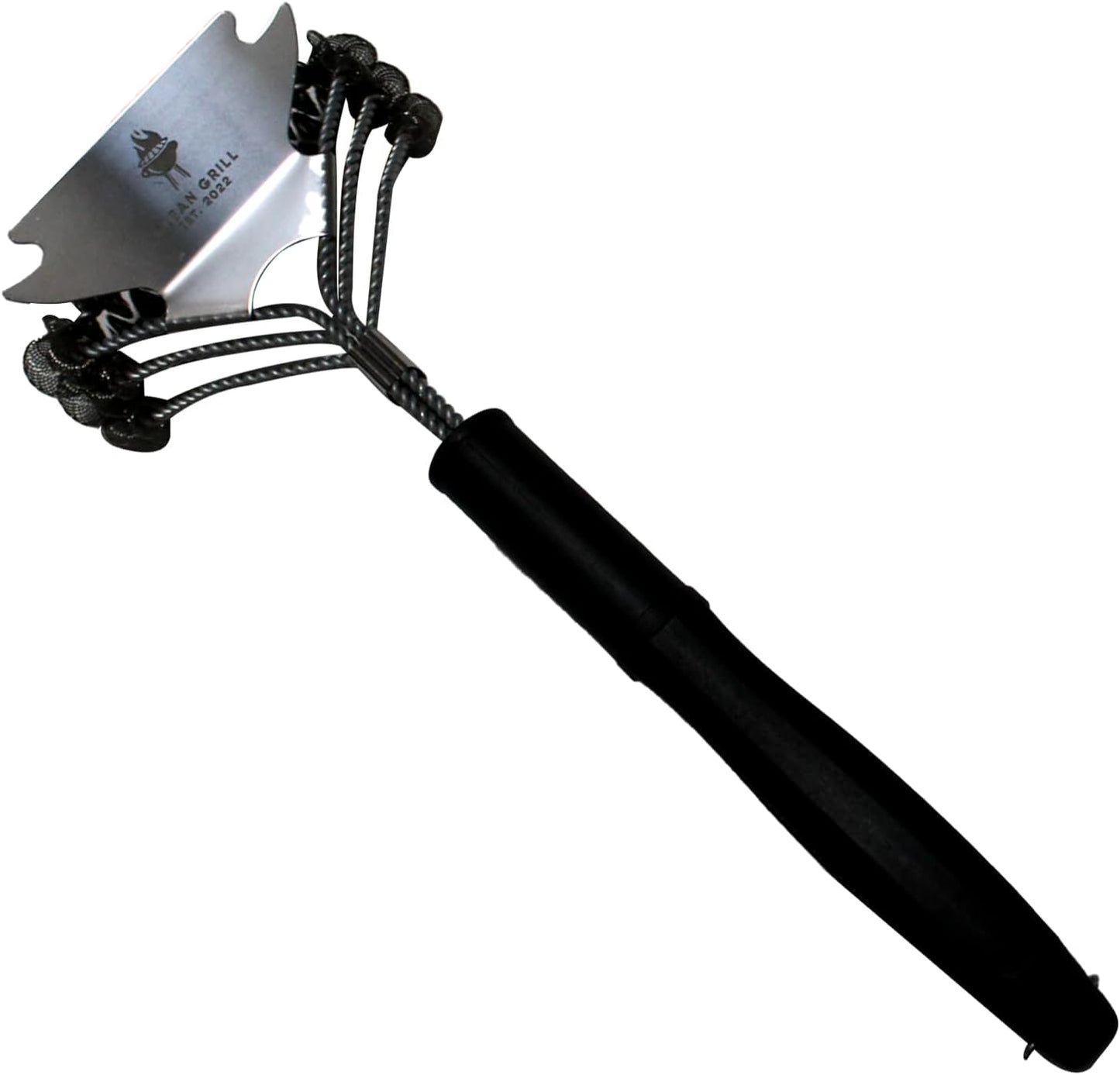 Clean Grill Superior BBQ Grill Brush - Efficient, Safe Wire Bristle Barbecue Cleaning Tool - Extra Strong Cleaner, for Grill Lovers, Ideal for Cleaning Any BBQ Grill