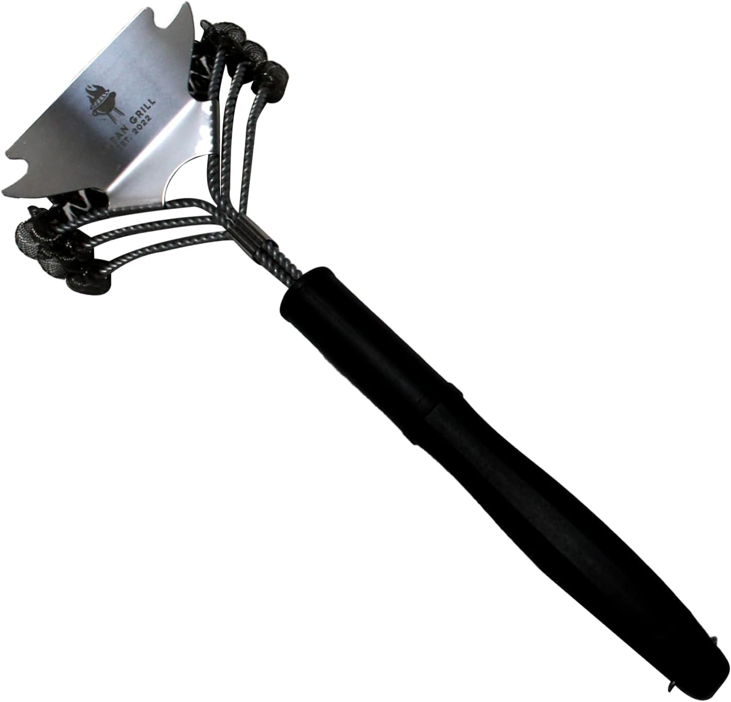 Clean Grill Superior BBQ Grill Brush - Efficient, Safe Wire Bristle Barbecue Cleaning Tool - Extra Strong Cleaner, for Grill Lovers, Ideal for Cleaning Any BBQ Grill