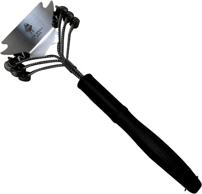 Clean Grill Superior BBQ Grill Brush - Efficient, Safe Wire Bristle Barbecue Cleaning Tool - Extra Strong Cleaner, for Grill Lovers, Ideal for Cleaning Any BBQ Grill