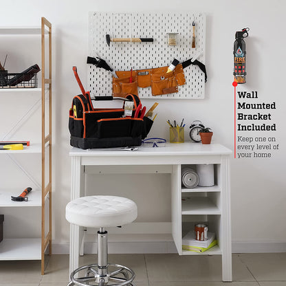 A+ Safety Portable Fire Extinguisher | 6-In-1 Small Fire Extinguisher for Home, Garage, Kitchen, Car | for Electric, Textile and Grease Fires | Non-Toxic, Easy Clean | Wall Mount Incl (4PK)