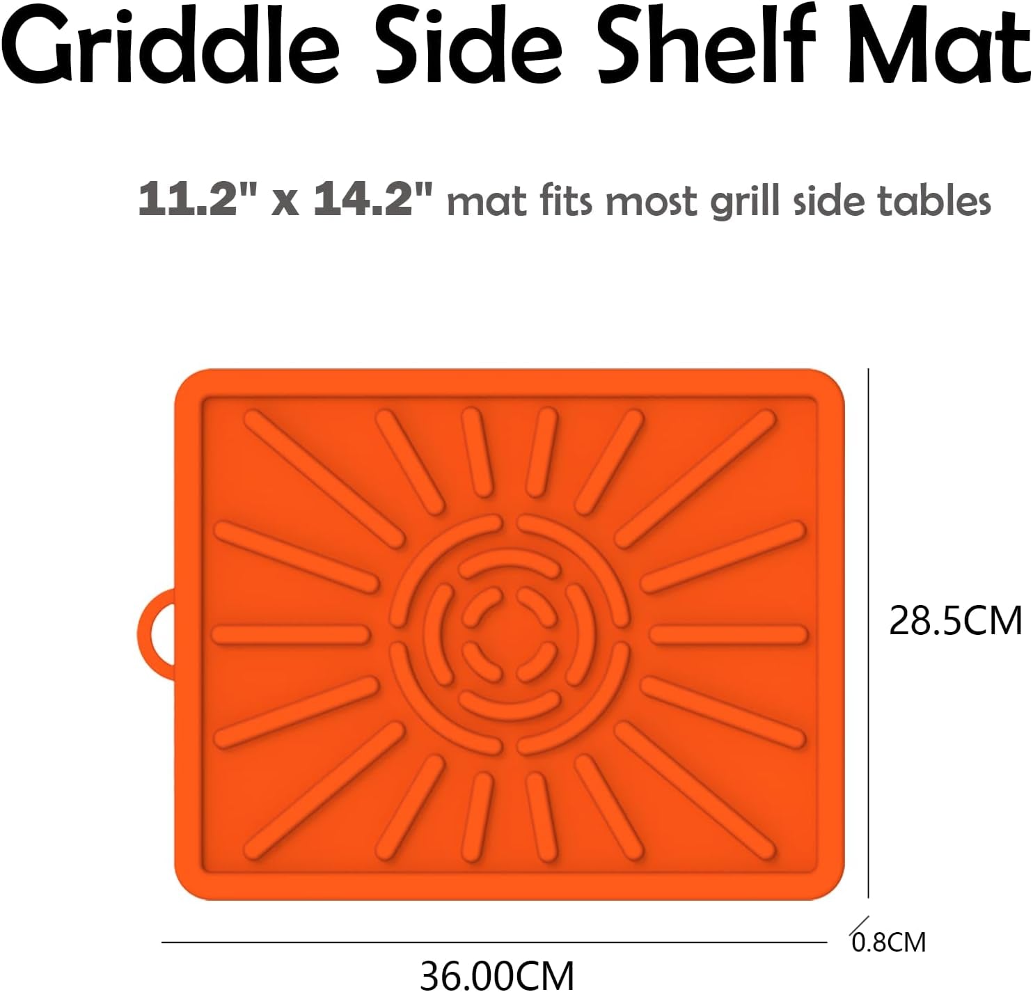 Grill Mat, Side Shelf Mat for Blackstone, Silicone Grill Pad for Outdoor Grill Kitchen Counter, Food Grade Griddle Mat, BBQ Grill Mats, Baking Mats, Grill Prep Trays, Hot Pads