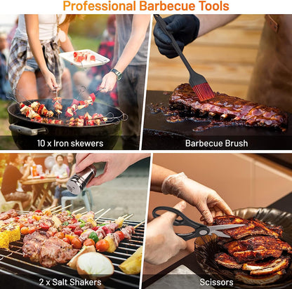 Blackstone Griddle Accessories Kit,41Pcs Flat Top Grill Accessories Set for Blackstone and Camp Chef,Professional Stainless Steel Griddle Grill Tools Set for Outdoor BBQ Teppanyaki Camping