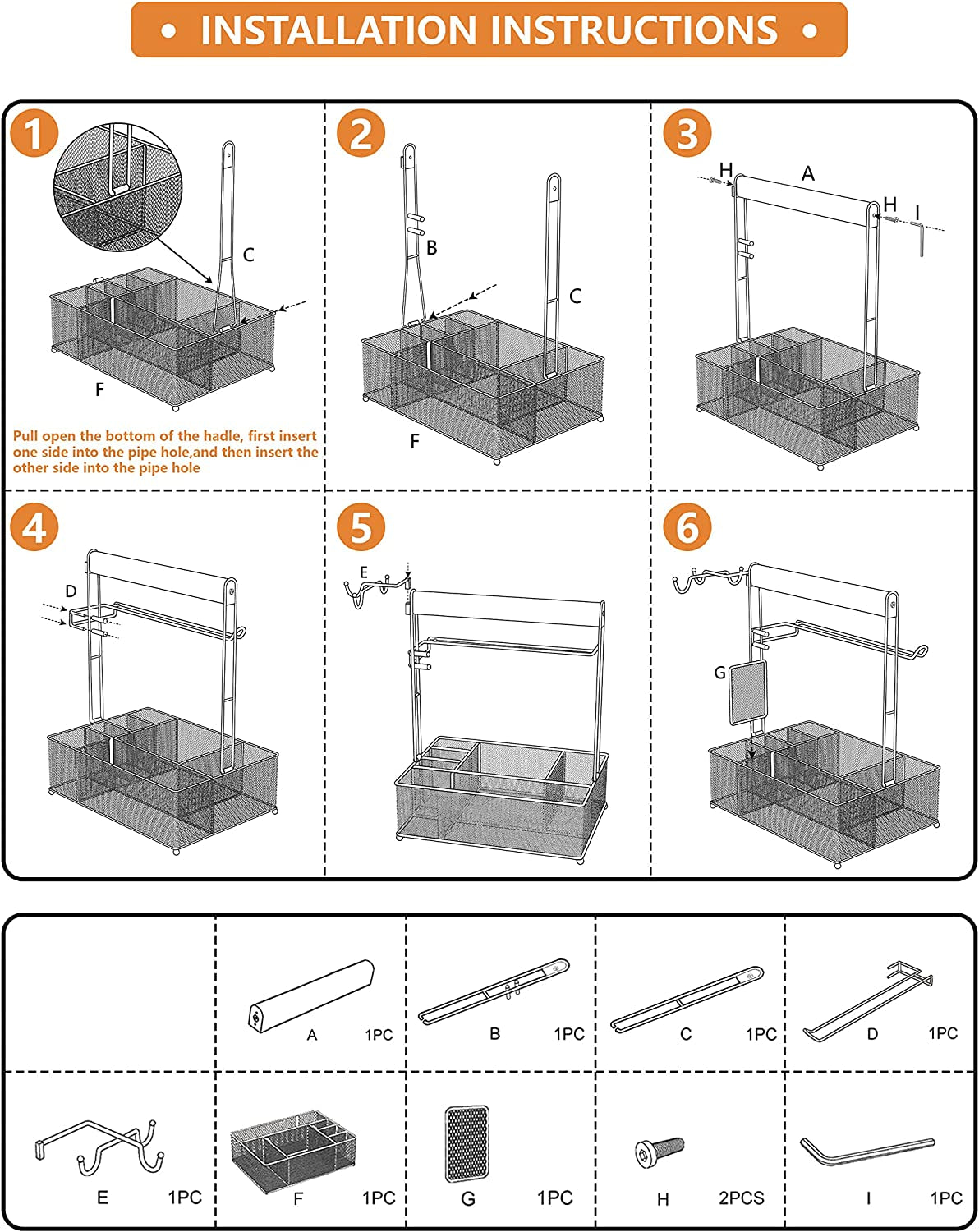 Grill Caddy, BBQ Caddy with Paper Towel Holder, Utensil Caddy for Plates and Utensils, Picnic Condiments Caddy for Barbucue Griddle Accessories, Outdoor Camper Camping RV Backyard Must Have