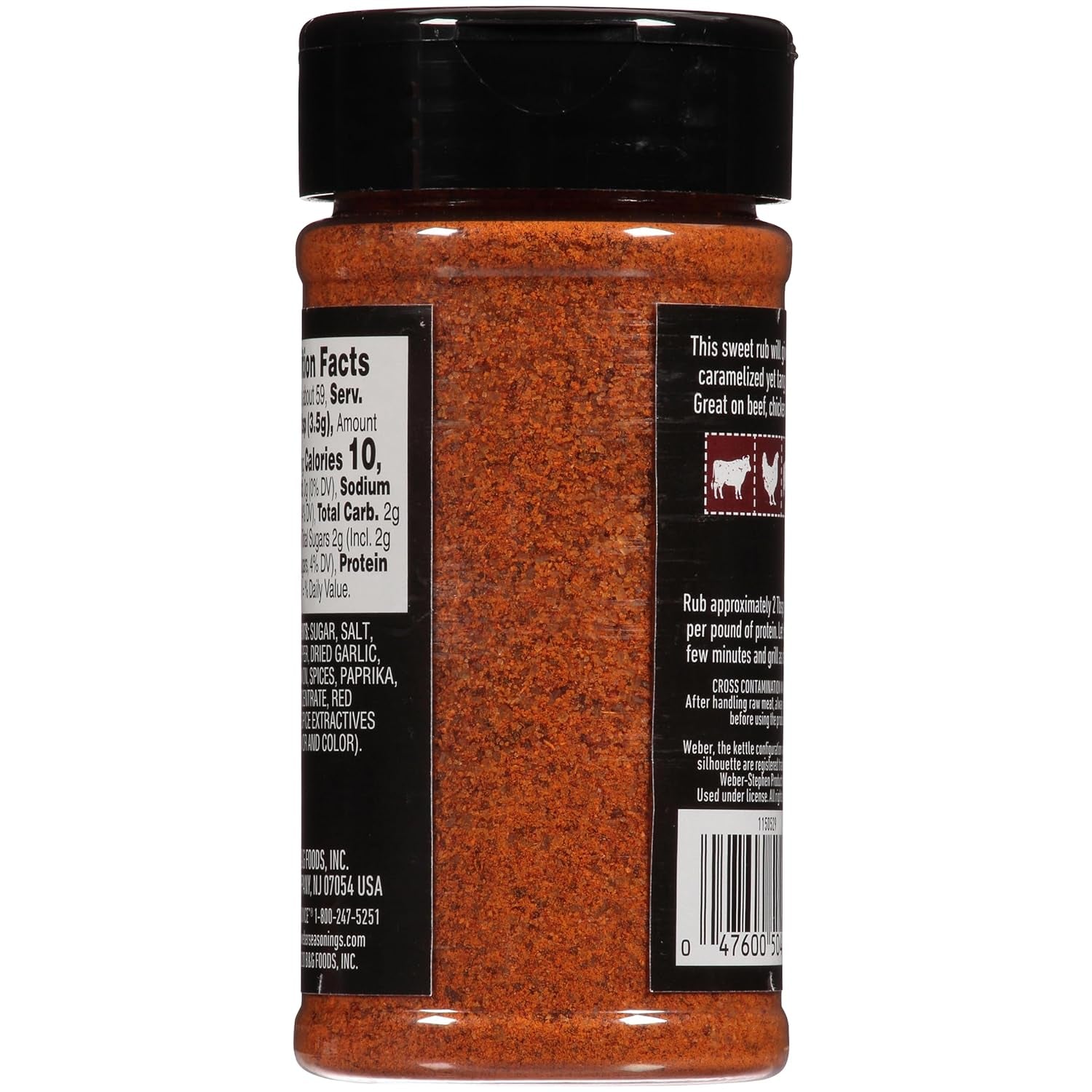 Weber KC BBQ Rub, 7.25 Ounce Shaker