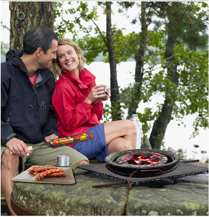 Kabob Grilling Basket Grilling Skewers Nonstick Kabob Grill Baskets Set of 6 & 6 Barbecue Skewers,Grilling & BBQ Utensils, Grill Basket for Vegetables with Handle Grilling Baskets for Outdoor Grilling