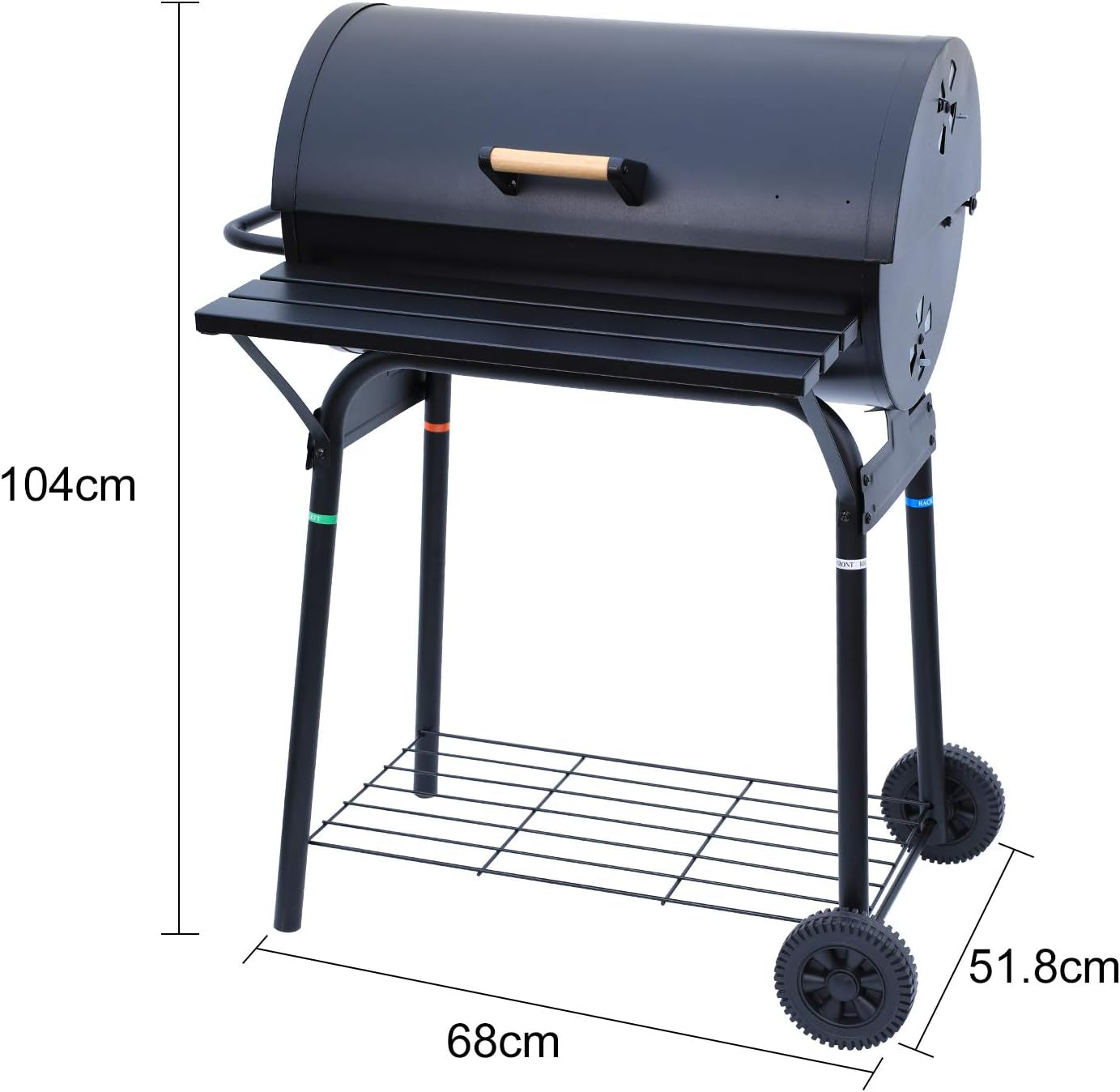 Charcoal Grill, Portable Barbecue Grill Tools for Outdoor Grilling Cooking Camping Hiking Picnics Tailgating Backpacking Party 31.1''X17.9''X 9''