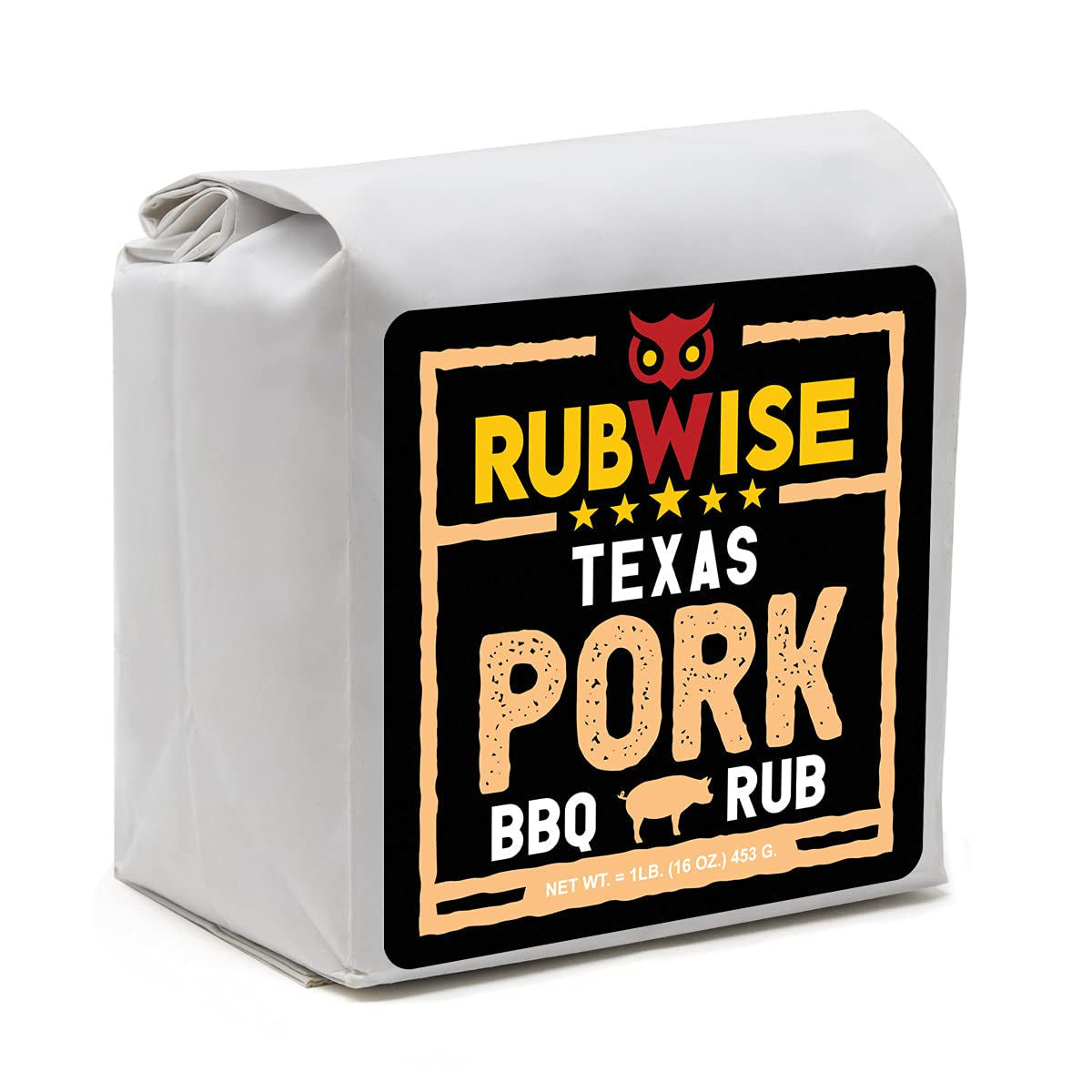 Texas Style Hickory Rub & Pork Rub by Rubwise | BBQ Rub & Spices for Smoking & Grilling | Dry Rubs | Great on Brisket, Chicken, Ribs, Pork & Turkey, Chops, Pork Butt, Tenderloin & More | NO MSG (1Lb E