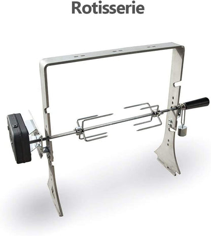 Classic 40" Grill with a Low Euro Base Home Chef Bundle with 5 Grilling Accessories.