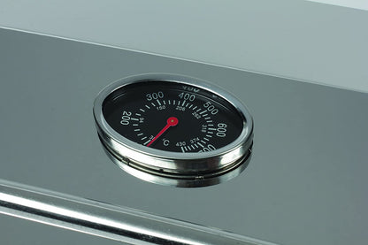 Stainless Steel Portable Propane Gas Grill, Convenient Size for Tailgating, Camping, RV, Picnicking, Home and Boats, Includes Storage Bag (125 Square Inches of Cooking Surface)