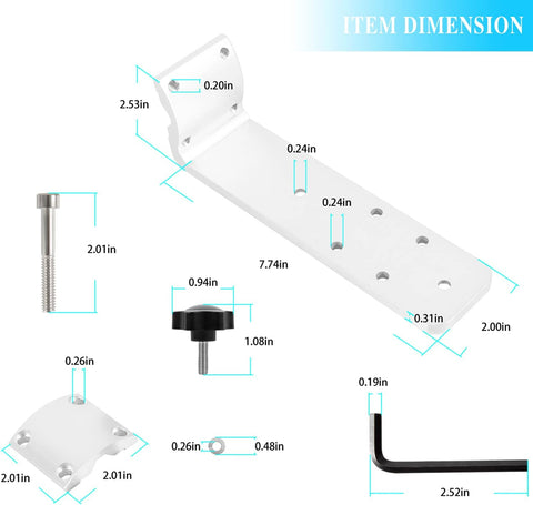 Image of 58182 Grill Rail Mount Bracket for Any Kuuma-Style BBQ Grill Replacement for Kuuma 58182 Show N' Go Grill Rail Mount