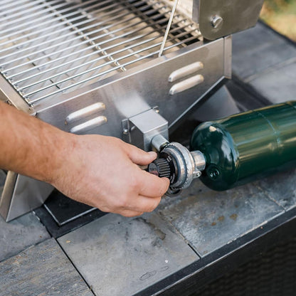 MB20030819 Portable Propane Grill, Stainless Steel