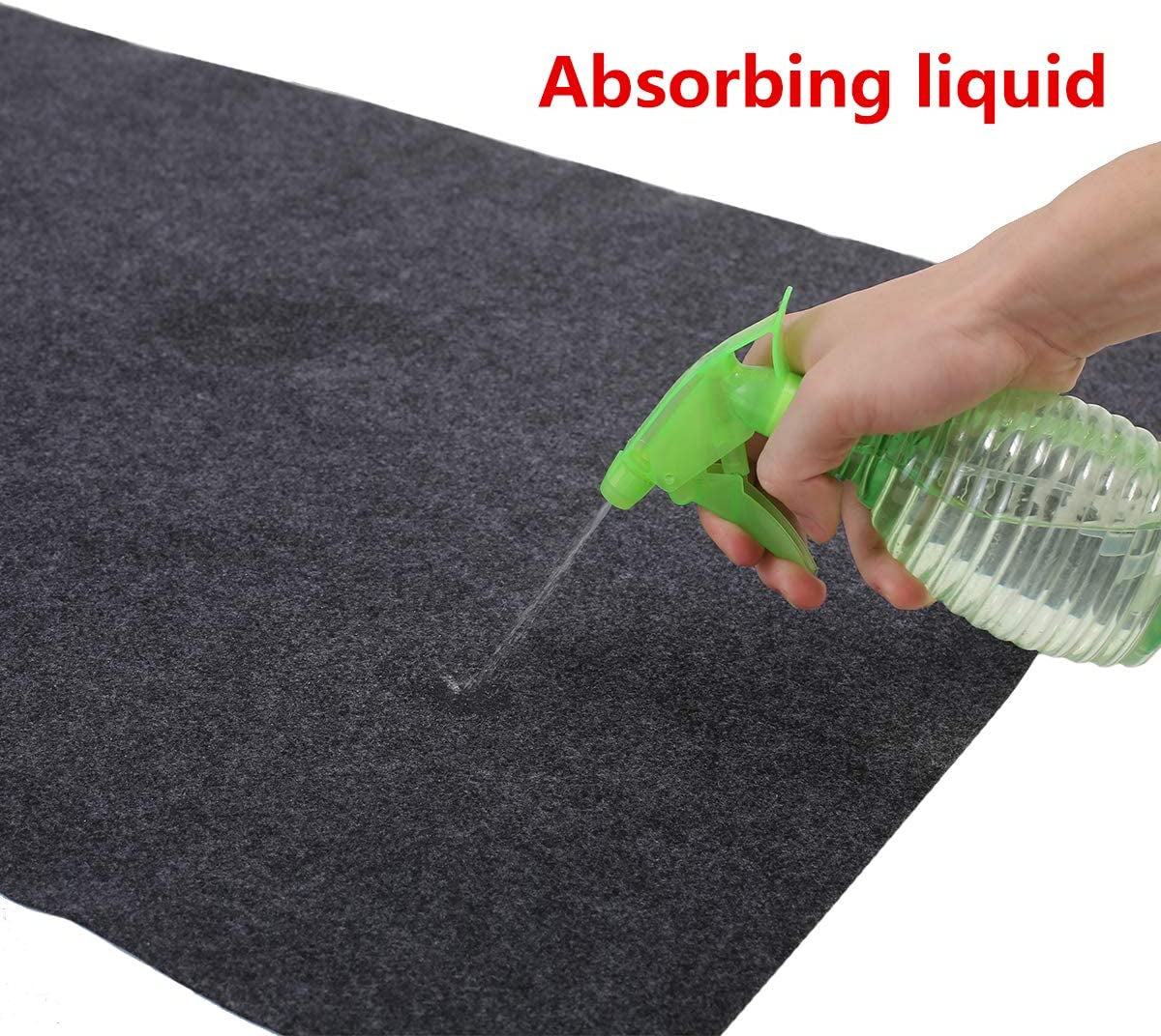 Gas Grill Mat，Premium BBQ Mat and Grill Protective Mat—Protects Decks and Patios from Grease Splashes,Absorbent Material-Contains Grill Splatter，Anti-Slip and Waterproof Backing，Washable (36" X 36")