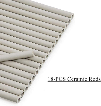 Replacement Gas Grill Ceramic Radiants, BBQ Grill Ceramic Rods for DCS Heat Plates, for DCS Grill 245398, DCSCT, 9.5" Long