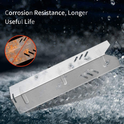 Grill Parts for Dyna Glo DGF510SBP, DGF493BNP, Backyard, Better Home&Garden, Uniflame GBC1059WB Grill, 15 Inch Stainless Steel Heat Shield Tent Flame Tamer Burner Cover, 5-Pack