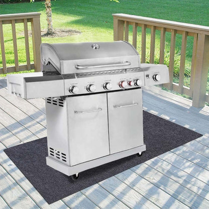 Thickest under Grill Mat,Premium Grill Mat for Deck,Under Grill Floor Mats to Protect Deck,Bbq Mat for under Bbq,Absorbent Oil Pad Protector for Deck & Patio,Waterproof,Reusable,36X72 Inch